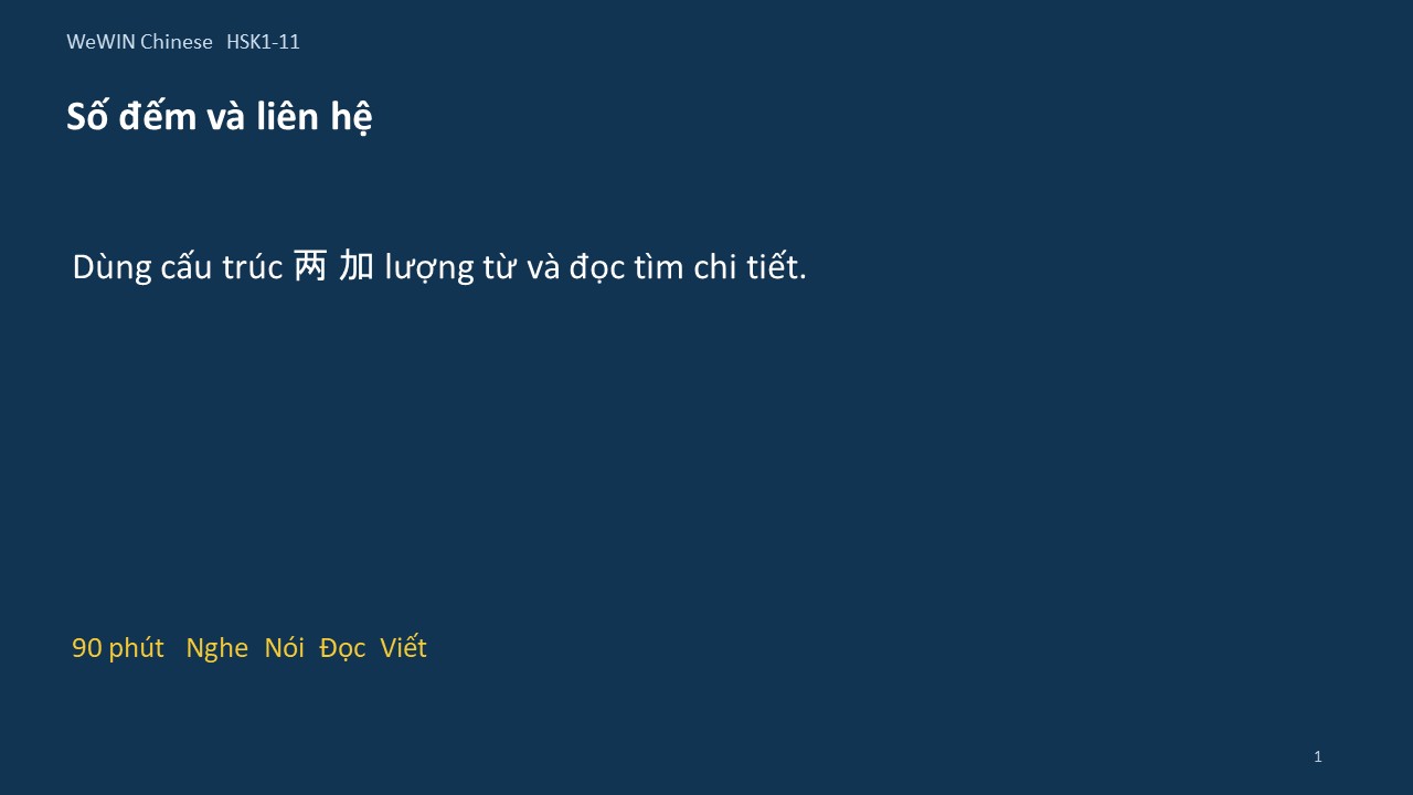 Slide 1/14 · Số đếm và liên hệ Cấu trúc và đọc