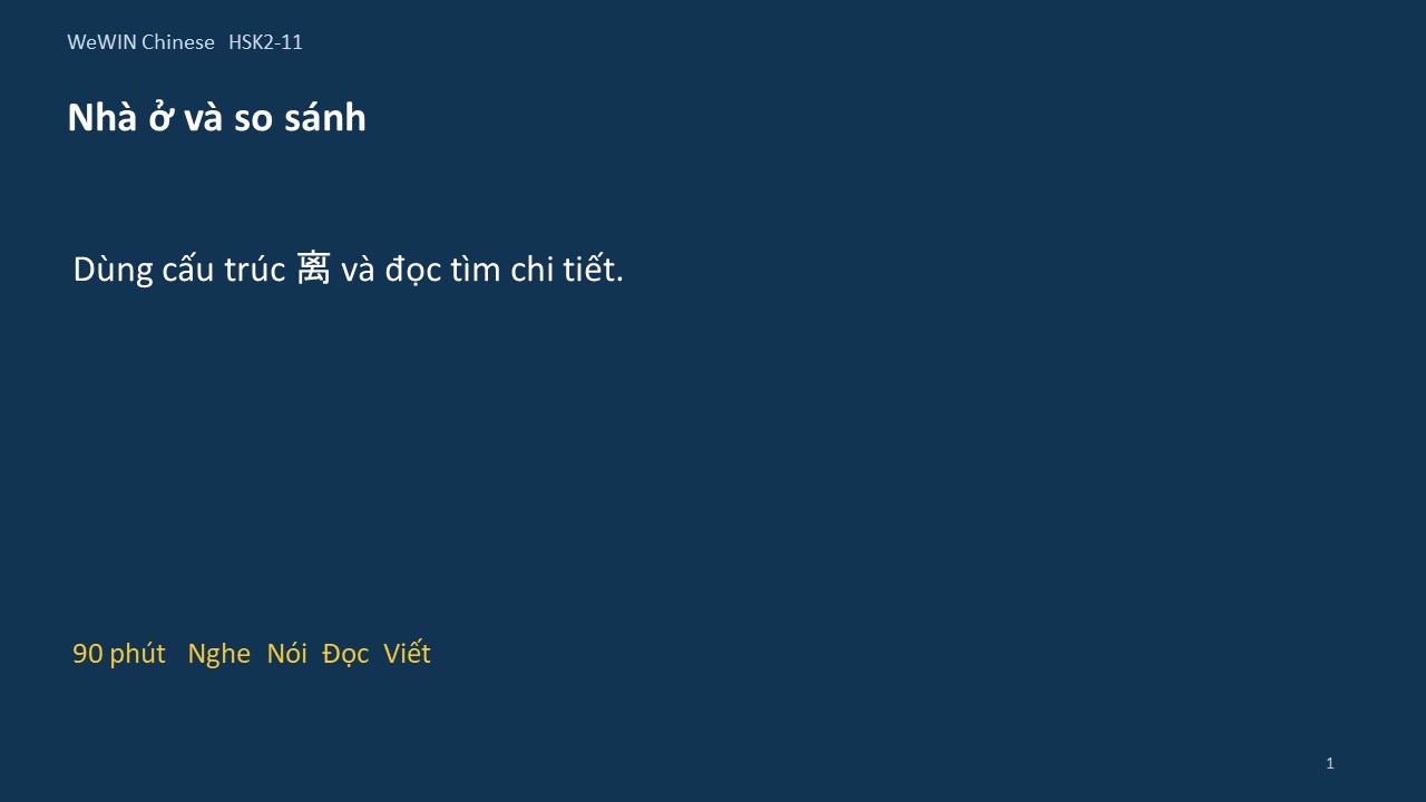 Slide 1/14 · Nhà ở và so sánh Cấu trúc và đọc