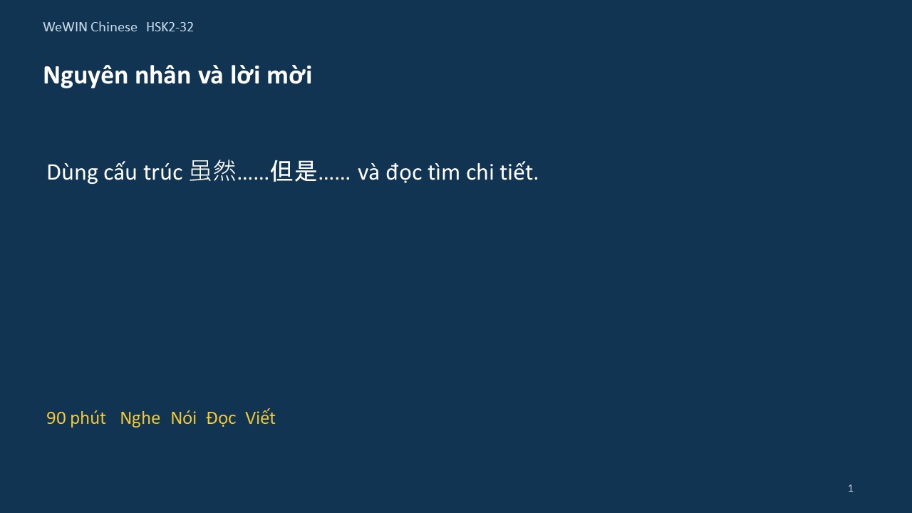 Slide 1/14 · Nguyên nhân và lời mời Cấu trúc và đọc