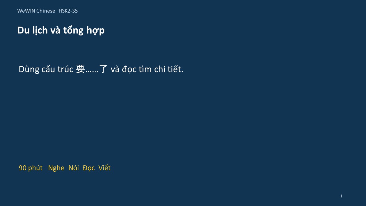 Slide 1/14 · Du lịch và tổng hợp Cấu trúc và đọc