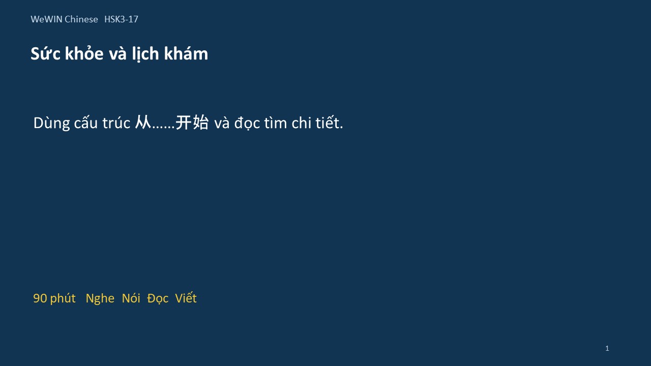Slide 1/14 · Sức khỏe và lịch khám Cấu trúc và đọc