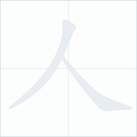 Thứ tự nét chữ 人