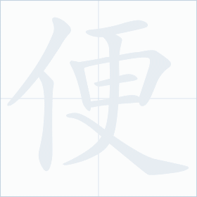 Thứ tự nét chữ 便