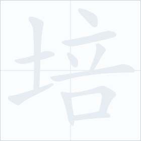 Thứ tự nét chữ 培