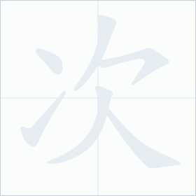Thứ tự nét chữ 次