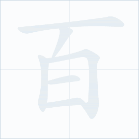 Thứ tự nét chữ 百