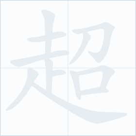 Thứ tự nét chữ 超